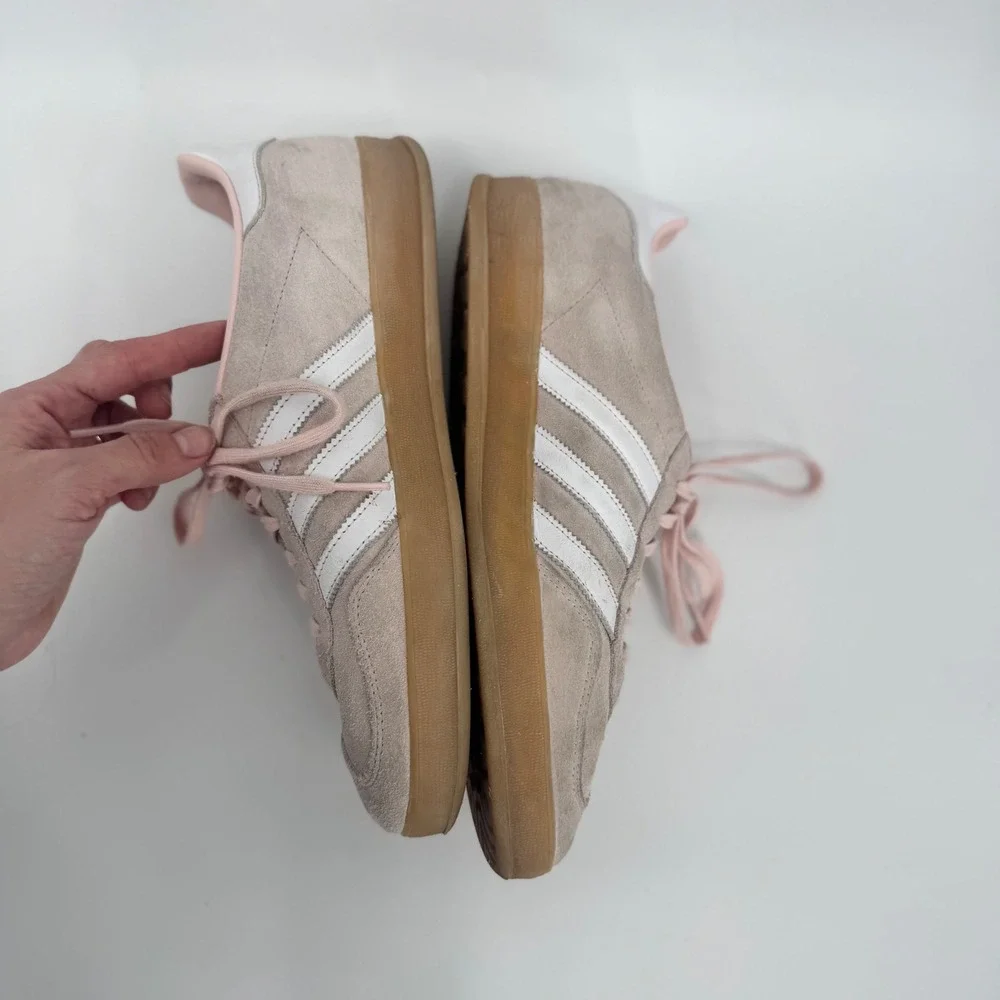 Adidas Originals Gazelle Indoor Sneakers Sandy Pink Cloud White Gum Women's 10‎ - Picture 8 of 11